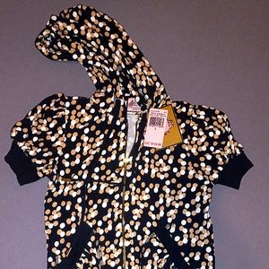Juicy Couture zip up short sleeved hoodie